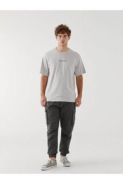LC Waikiki Ανδρικό μπλουζάκι XSIDE Crew Neck με κοντό μανίκι χτενισμένο βαμβακερό