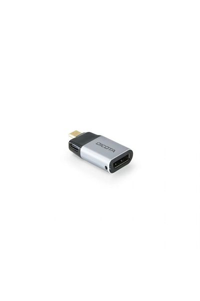 Dicota | D32046-USB-C to Display Port Mini Adapter with PD (8k/100W)|Gray