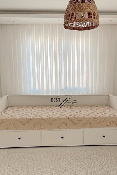 best house decor İskandinav Divan Örtüsü Pike,yatak Örtüsü 130x240 Cm