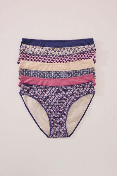 Women'secret Pack of 7 classic cotton panties with mixed prints