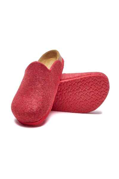 Comfortfüsse Favor - Yün Sabo Ev Terliği ( Kırmızı Yün )