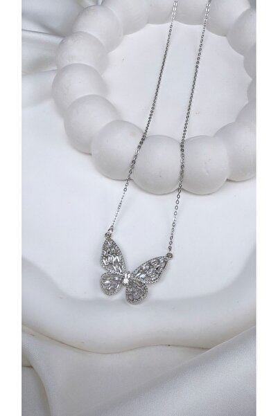 ÖNKÜTAKI Gold&Gümüş Renk Kelebek Kolye