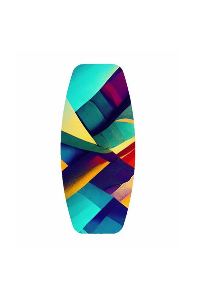 wudie Wooden Printed Balance Board Rocket Balance Board Rocket Gym Board