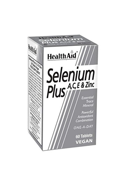 Health Aid أقراص سيلينيوم بلس إيس الزنك 60 قرصًا