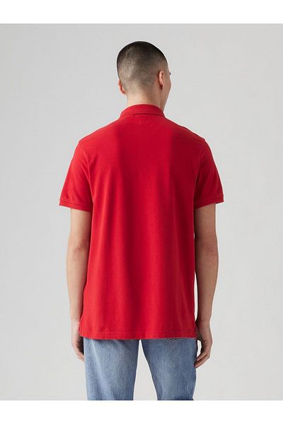 Levi's Men's Red Polo Neck T-Shirt 35883-0006