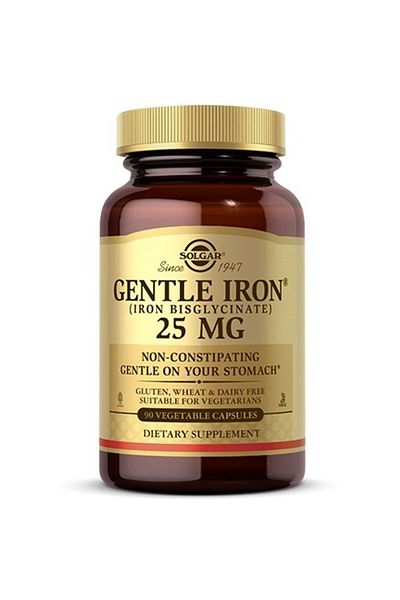 Solgar Gentle Iron 25Mg Vegicapsules 90'S