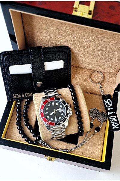 ARPAT WATCH KİŞİYE ÖZEL 5 PARÇA ERKEK SAAT SETİ : SAAT, CÜZDAN, TESBİH, BİLEK...