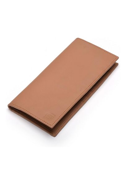 SLIMTA Genuine Leather Long Wallet for Men and Women Minimalist Card Holder
