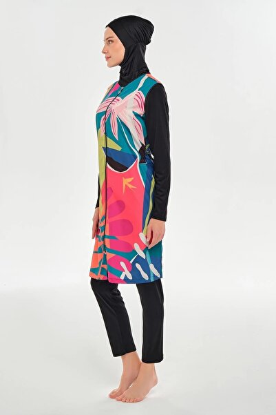 ROZAMAY Parachute Fabric Parachute Top Zippered Parachute Fabric Sleeves Swimsuit Fabric and Bottom Parachute Fabric