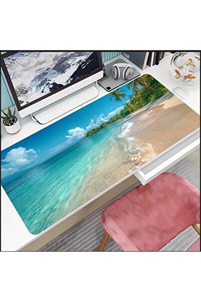 sgeteknoloji 70X30 سم موجة البحر تحت عنوان قاعدة غير قابلة للانزلاق سرعة سطح الألعاب لوحة ماوس الألعاب