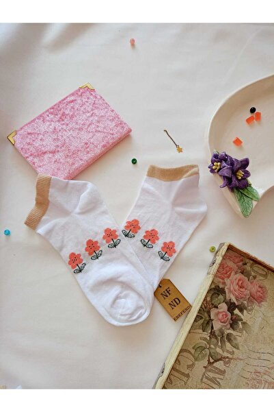 ENEFENDİ Чорапи, без шев на пръстите, мек памук, къс маншет, с шарки, дамски, размер 36-40, единична двойка