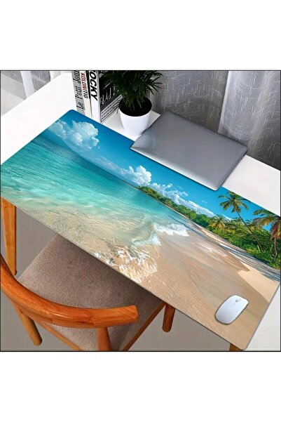 sgeteknoloji 70X30 سم موجة البحر تحت عنوان قاعدة غير قابلة للانزلاق سرعة سطح الألعاب لوحة ماوس الألعاب