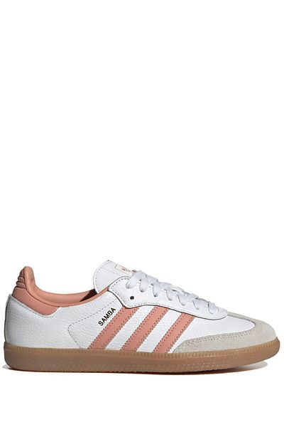 adidas Originals Men's Samb OG Sneakers Cloud White  Wonder Clay Crystal White