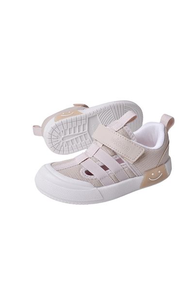 Vicco Momo Kids Beige Lighted Sneakers