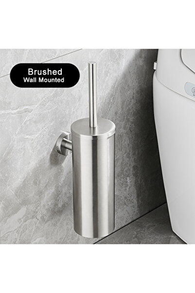 Choice حامل فرشاة المرحاض من الفولاذ المقاوم للصدأ مع ملحقات الحمام، حامل فرش...