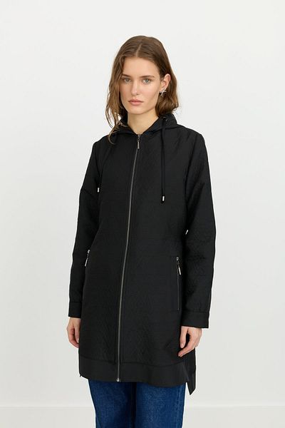 Nihan Thin Quilted Accessory Detailed Hooded Cap Black