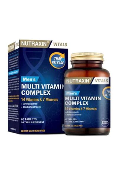Nutraxin Vitals Men'S Multivitamin Complex 60 Tablets