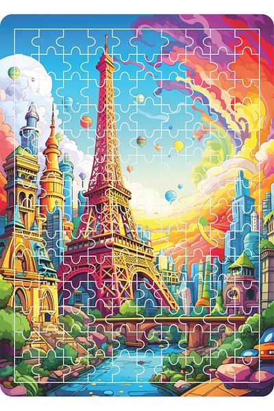 dudugift 140 Piece Wooden Puzzle Table 25X35 cm Aski Apari Model-14 Uv Printing Quality