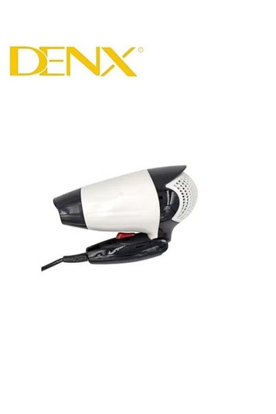 Denx مجفف شعر قابل للطي بتصميم خفيف الوزن ومحمول لتنعيم وتجفيف الشعر