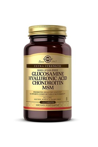 Solgar Glucosamine Hyaluronic Acid Chondroitin MSM Tablets 120's