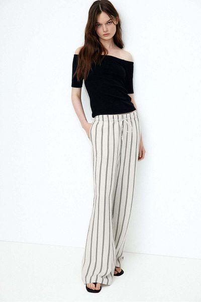 H&M Linen-blend trousers