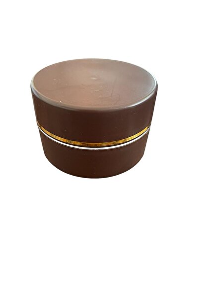 Pause Art Home 100 ml plastik kavanoz 10 adet kahverengi renk krem kavanozu s...