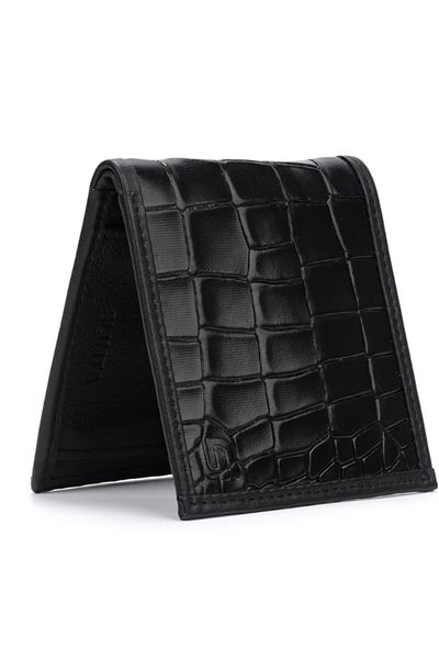 SLIMTA Men's Genuine Leather Wallet with 6 Card Slots Slim Bifold Wallet for Men Leather Wallet