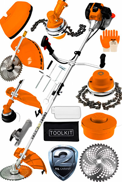 Graizer Gtt Yan Tipi Benzinli Motorlu Ot Çalı Tırpanı Çim Biçme Makinesi Tırpan Canavar Baslik