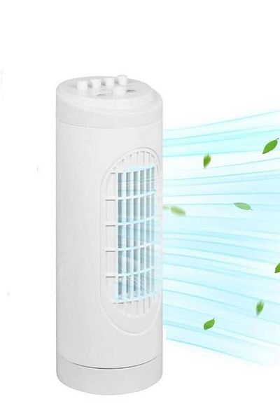 Cady One Bladeless Oscillating Tower Fan with Remote Control, 3 Wind Speeds and 3 Modes, 30W Pedestal Cooler
