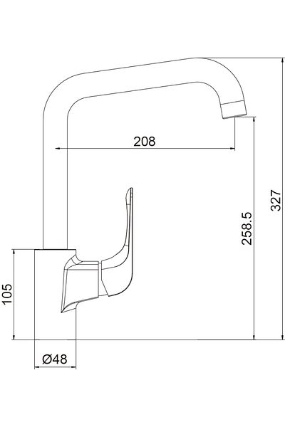HESANIT Elite Single Lever Deck Mounted Sink Mixer Red Copper