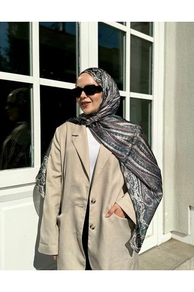 Butik Γυναικείο Νέο Σεζόν Ethnic Pattern Idol Silk Γυαλιστερό σάλι