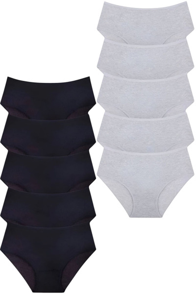 Tezzgelsin Жіночі трусики з високою талією, 100% бавовна, 10 штук, з шнурком, жіночі трусики, 10 штук