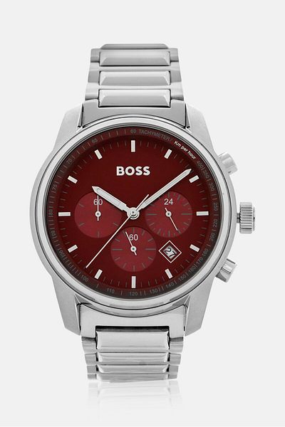 Hugo Boss Men 1514004 Stainless Watch 43mm, Silver