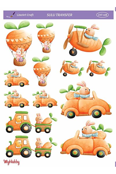 LİNEART Lineart Sulu Transfer No:LNT108 25x35cm