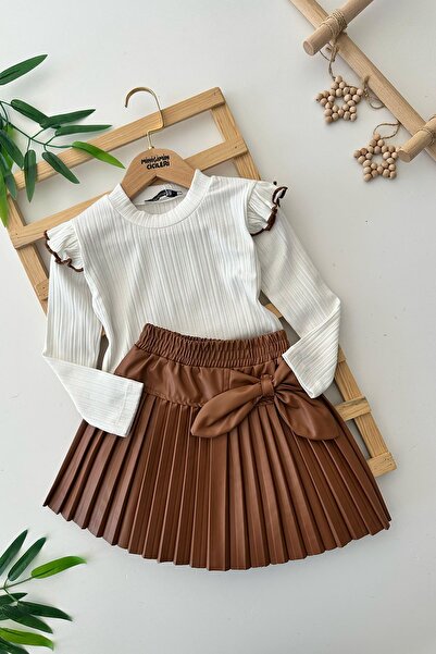 Minigimin Cicileri Miniğimin Cicileri Suni Deri Piliseli Etekli Kız Çocuk 2 l...