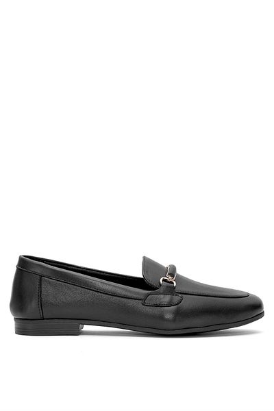 Venüs Γυναικεία παπούτσια casual 25584205Y μαύρα από γνήσιο δέρμα