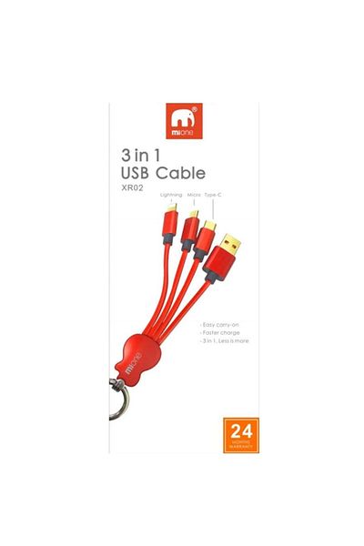 MIONE FAST USB 3IN1 CHARGING CABLE