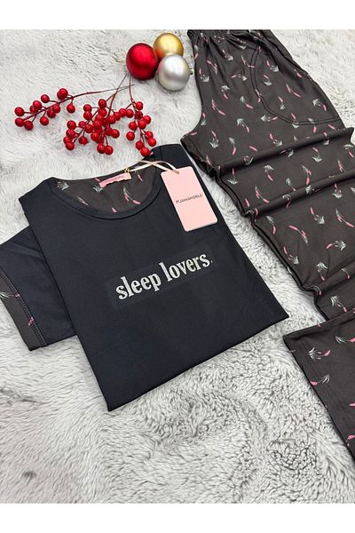 pijamaworld Costum de pijama cu mâneci scurte și buzunare lungi