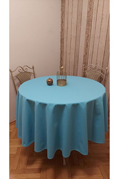 gonk Round, Solid Color, Duck (Liquid Pusher, Stain Proof) Fabric, Tablecloth