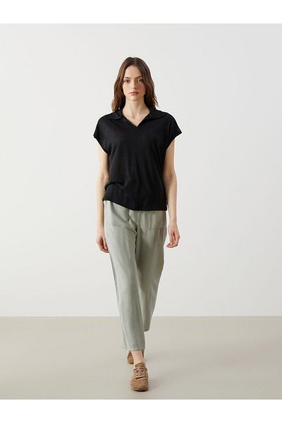 LC Waikiki Lcw Grace Carrot Cut Women's Trousers with Elastic Waist