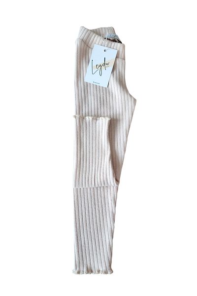 Leydukids ecru corduroy camisole girls' leggings