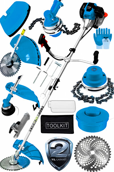 Graizer Gtm-20 Yan Tipi Benzinli Motorlu Ot Çalı Tırpanı Çim Biçme Makinesi Tırpan Canavar Baslik