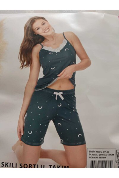 aryam butik Γυναικείο σορτς με σχοινί Milan υφασμάτινο σετ πιτζάμες νέας σεζόν