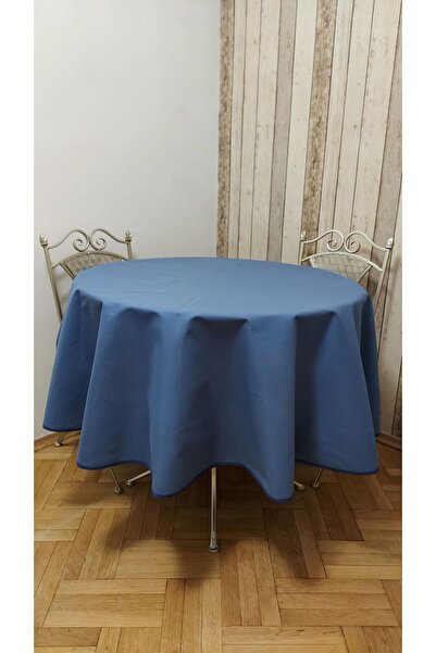 gonk Round, Solid Color, Duck (Liquid Pusher, Stain Proof) Fabric, Tablecloth
