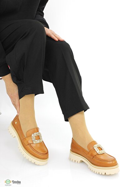 Mammamia Kadın Günlük Loafer Deri Bağsız Ortopedik Ayakkabı M26YA3855