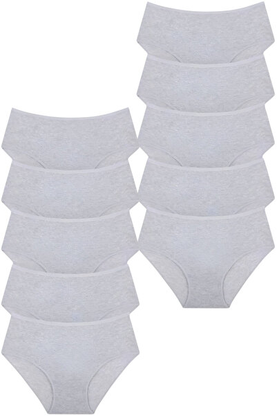 Uniquetrenders Жіночі трусики з високою талією, 100% бавовна, 10 штук, з шнурком, жіночі трусики, 10 штук