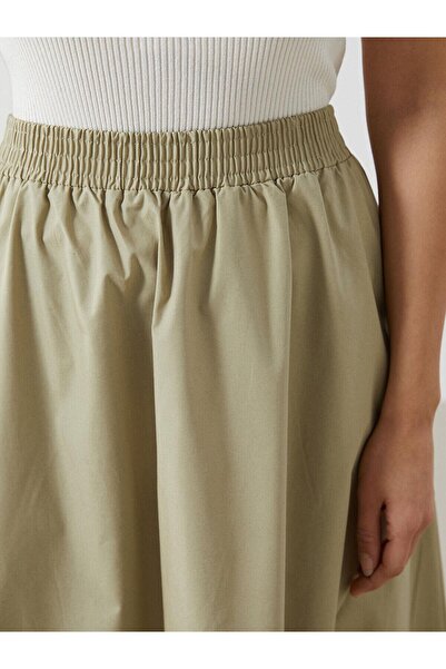 LC Waikiki Fusta evazată pentru femei LCW Modest cu talie elastică