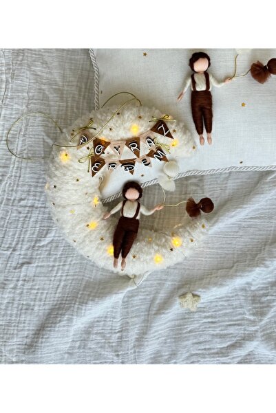 Tasarım Işıklı kapı süsü, erkek bebek kapı süsü