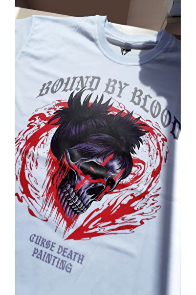 SHINOBIX تي شيرت Jujutsu Kaisen Anime Choso Bound By Blood كبير الحجم