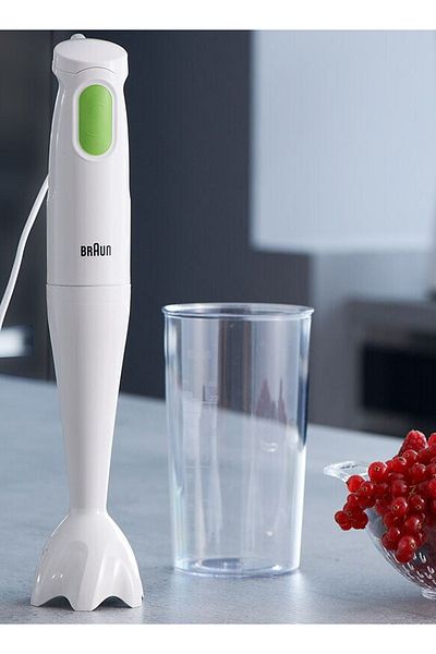 Braun MQ100 Multiquick 1 Tribute Collection Hand Blender Soup Maker, White, Plastic Material